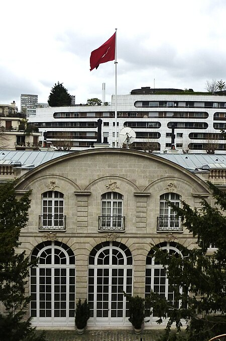 Turkish embassy in Paris Erd1