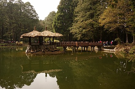 Pagoda in the Two Sisters pond