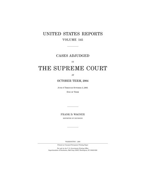 File:United States Reports, Volume 545.djvu