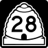 Markierung der Route 28