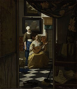 Vermeer, La carta de amor