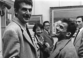 Vernissage Galerie Marguerie, Jean Vimenet avec Maurice Baquet (1955).tif