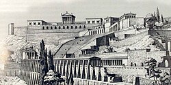 Reconstruction of ancient Pergamon.