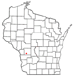 Jefferson, Monroe County, Wisconsin'in konumu