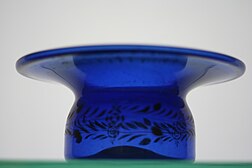 WLA brooklynmuseum Bowl 19th century Blue glass mo