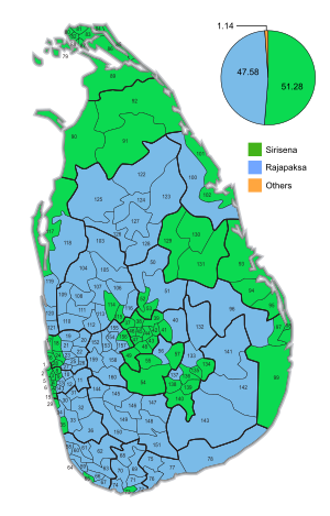 Wahlbezirkskarte Praesidentschaft Sri Lanka 2015.svg