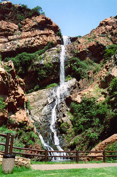 Witpoortjie Falls in the Walter Sisulu National Botanical Garden, formerly the Witwatersrand National Botanical Gardens. Waterfalls like this, cascadi