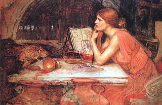 <i>The Sorceress</i> (Waterhouse) Painting by John William Waterhouse