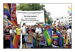 Manifestación del orgullo gay.