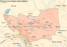 The Qara Khitai empire in 1169 at its greatest extent Western Liao.png