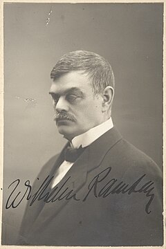 Wilhelm Ramsay vuonna 1915.