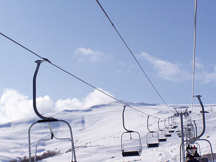 Ski lift to Mt. Teghenis