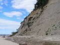 A cliff in the Wolin National Park (Poland)