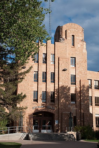 The west entrance of Wyoming Union