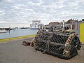 Fishing nets at Yarmouth Harbour]], Isle of Wight.