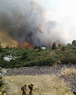Yarnell Hill Fire with firefighters in the foreground.jpg