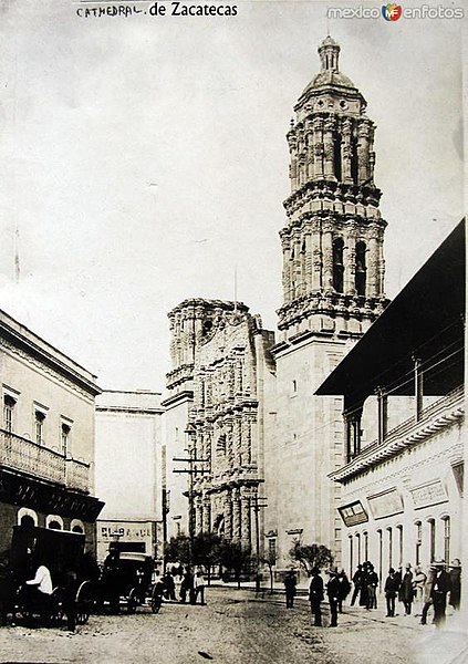 File:Zacatecas Cathedral in 1880.jpg