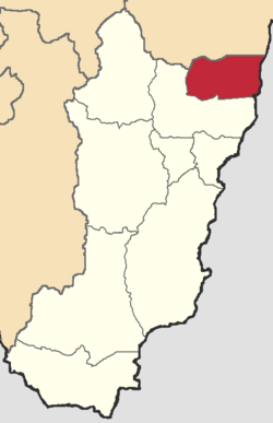 Cantons de la province de Zamora Chinchipe