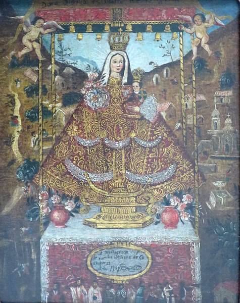 File:'Virgin of Cocharcas' by an unknown Peruvian painter, 1757, Lowe Art Museum.JPG