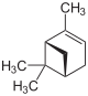 Structuur van (-) - α-pineen