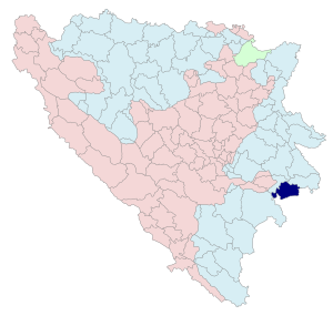 Община Чайниче на карте