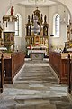 Čeština: Celkový pohled do interiéru kostela Neposkvrněného početí Panny Marie