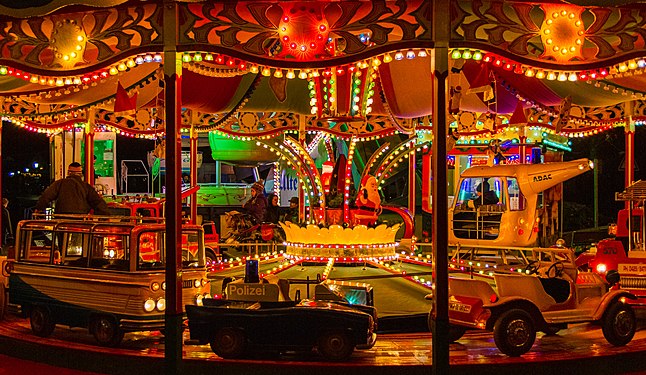 Children's carousel at the Deidesheim Christmas market