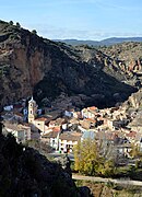 Vista parcial de Libros (Teruel), desde el cerro de la Virgen.