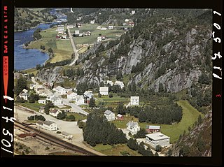 Storekvina Village in Southern Norway, Norway