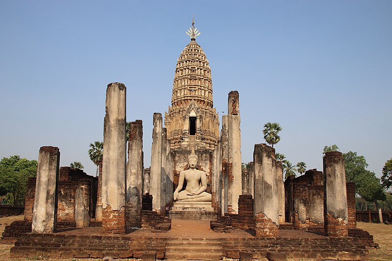 চিত্র:13th Century Thai City of Si Satchanalai- Wat Phra Si Rattana Mahathat- 1.jpg