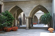 View from the front courtyard into the inner court 1680 - Milano - Palazzo Borromeo - Foto Giovanni Dall'Orto - 18-May-2007.jpg