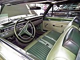 "דודג' דארט", דגם "Custom coupe", שנת 1969 - מבט לתא הנהג ולוח מחוונים