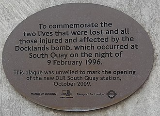 1996 Docklands bombing - Wikipedia