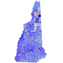 2008 New Hampshire gubernatorial election results map by municipality.svg