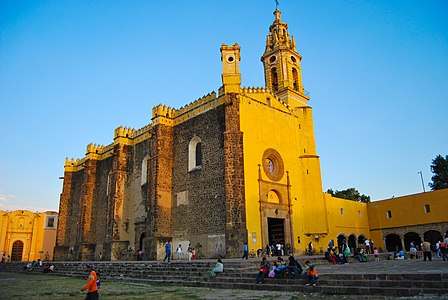 San Gabriel Franciscan Convent in Cholula, Metropolitan area of Puebla City, Mexico, it is partially Gothic (built in the mid-16th century)[6][7]