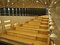 interior of the reading room of the library a few months before opening