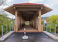 Deutsch: Die 2016 errichtete Fuß- und Radwegbrücke in Mulfingen.