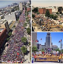 Protesters in Los Angeles 2017 May Day (16) (34412549445).jpg