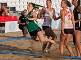 Deutsch: Beachhandball Weltmeisterschaften 2022; Tag 5: 25. Juli 2022 – Frauen, Halbfinale, Deutschland-Niederlande 2:0 (18:10, 25:16) English: 2022 Beach handball World Championships; Day 5: 25 July – Women Semifinal – Germany-Netherlands 2:0 (18:10, 25:16)