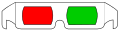 3d glasses red green.svg