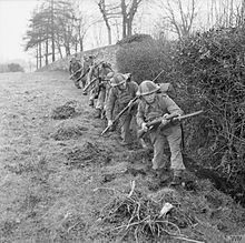 Men of the 4th Battalion, Northamptonshire Regiment training in Omagh, Northern Ireland, 5 February 1942 4thNorthamptonshireNorthernIreland.jpg