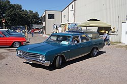 1966 Buick Skylark Custom Sport Wagon (with after-market wheels)