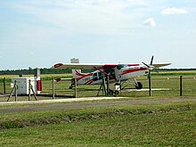 Avion à l'aérodrome de Mimizan