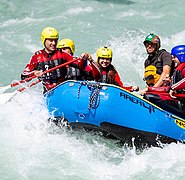 In Rafting, wetsuits protect against the cold and in the case of collision with rocks after falling off