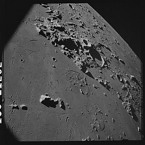 Північно-західна частина Карпат (знімок «Аполлона-17», 1972)