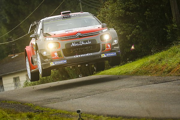 Citroën C3 WRC of Andreas Mikkelsen at 2017 Rallye Deutschland