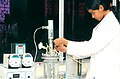 A student of microbiology at a laboratory of Vels University.jpg