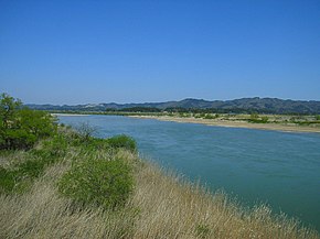 Kakuda'da Abukuma Nehri