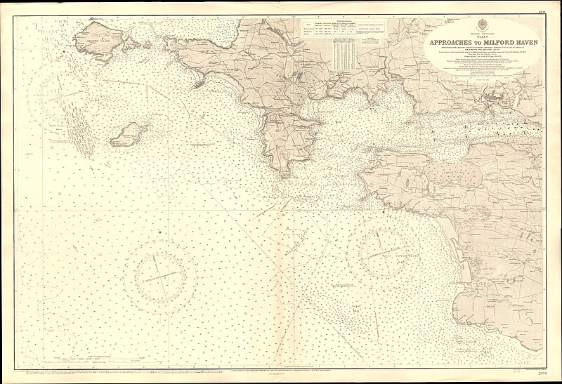 File:Admiralty Chart No 2878 Approaches to Milford Haven, Published 1925.jpg