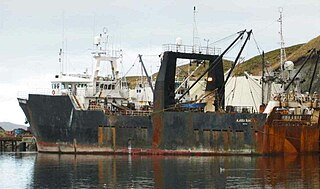 FV <i>Alaska Ranger</i> American fishing factory ship launched 1973 sunk 2008